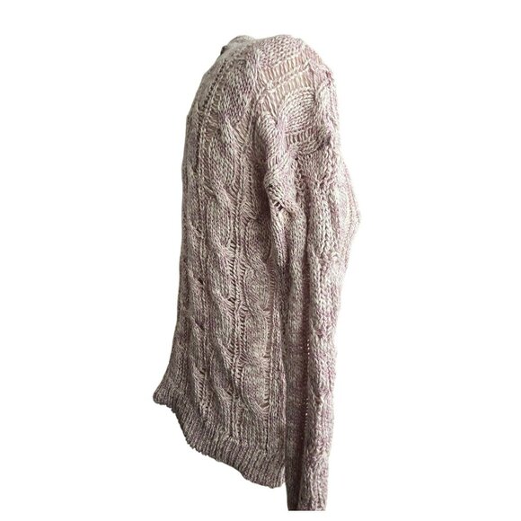 G.H. Bass & Co. Womens Purple Cable Knit Sweater Size Small NWT JJ4152 - Picture 7 of 7